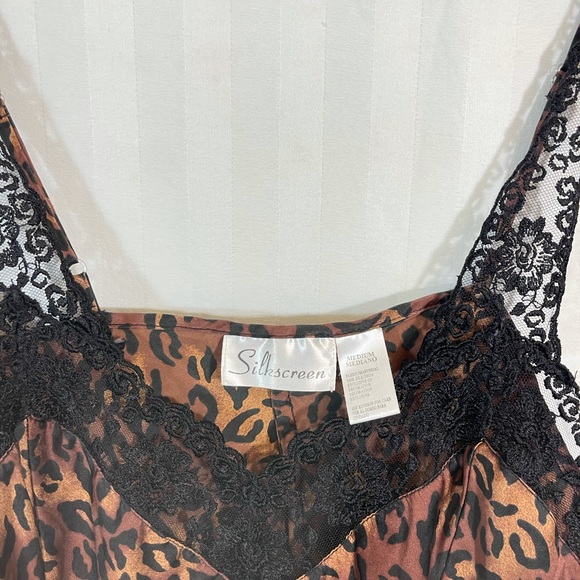 Silkscreen Lace Cheetah Cami Top - Picture 5 of 5